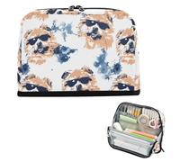 decor gift Pencil Box Case Large Capacity Fashion Dog Sports Navy White Stationery Storage High Capacity for Men School Must Haves bolsas de maquillaje para mujer