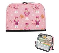 decor gift Pencil Case Box Large Capacity Pink Cartoon Nutcracker Soldiers Makeup Bag Multi-Purpose for Teen Boys Preppy School Supplies bolsas para herramienta