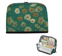decor gift Pencil Case Organizer Large Capacity Luxury Geranium Ash Ark Green Pen Case Cosmetic With Zipper for Teen College bolsad para herramientas