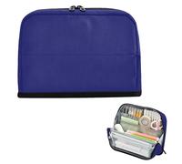 decor gift Pencil Cases Large Capacity Midnight Blue Solid Color Pure Plain Pen Case Organizer Big Capacity for Adolescentes Middle School lapiceras estuche para ninos