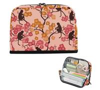 decor gift Pencil Holder Case Large Capacity Gorilla Blush Pink Orange Make Up Bag High Capacity for Boys Elementary bolsas para erramientas
