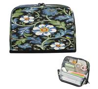 decor gift Pencil Holder Case Large Capacity William Morris Blue Retro Flowers Make Up Bags Slim for Teen Boys Middle School estuche para lapices