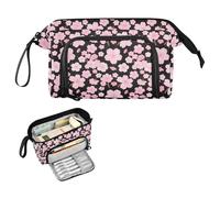 decor gift Pink Japanese Zephyr Cherry Blossoms Pencil Case Large Capacity Pencil Case Box Lightweight for Adults School Supply bolsa para lapices