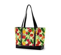 decor gift professional bag with laptop with zipper Western Boho Aztec Pattern Country for Pool Gym Grocery Travel diaper, Vegetarian Veggie Lover