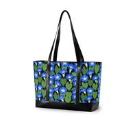 decor gift professional bag with laptop with zipper Western Boho Aztec Pattern Country for Pool Gym Grocery Travel diaper, Victorian Style Glory Wildflower