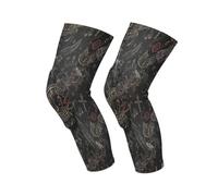 decor gift protective football knee pads Gothic Halloween Music Note | 1 Pair knee sleeves baseball dancing gift for parents
