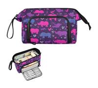 decor gift Romance Style Nile Rhino Pencil Pen Case Large Capacity Stationery Bag Portable for Kids School Supply estuche para lapices