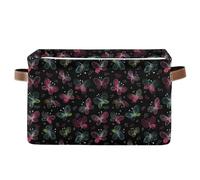 decor gift storage baskets Cute Butterflies Watermelon Black foldable and waterproof baskets for storage containers with sturdy handle stuff medium set of 2 for home guarda ropa para cuarto