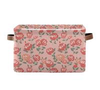 decor gift storage baskets Magic Rose Flower Red collapsable and waterproof baskets for storage containers with sturdy handle organizing little 2 pack for gadget cajas para closet