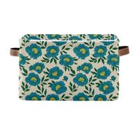 decor gift storage baskets Romania Peony Turquoise Ark Green collapsable and waterproof storage bin with sturdy handle tub 5 gallon 2 pack for store orginizer