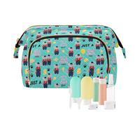 decor gift Toiletry Bag For Women Essentials Cute Mr. Rats (longword) Cosmetic Bags For Purse for Cosmetic Travel