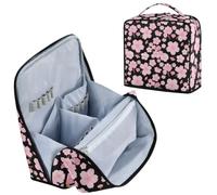 decor gift Toiletry Bags with dividers Pink Japanese Zephyr Cherry Blossoms