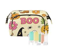 decor gift Travel Cosmetic Bag Essentials Spooky ghosts Cowboy Cute Halloween (longword) Women's Coin Purse for Cosmetic Organizer