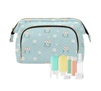 decor gift Travel Makeup Bag Essentials Cute Animal Owl Daisy Flower (longword) Women Coin Purse for Card Cases Money Organizers