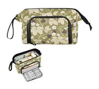 decor gift William Morris Retro Raspberry Grass Green Pencil Pouches Large Capacity Pencil Case Zipper with Slot for Student Elementary cosas para la escuela para ninas
