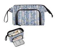 decor gift William Morris Striped Flower Pencil Pouches Large Capacity Pencil Pen Case Cosmetic Lightweight for College Student School Supply estuche para lapices rosa