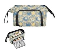 decor gift William Morris Vintage fruit Yellow Blue School Pencil Case Large Capacity Large Pencil Case with Handle for Preppy College estuche para lapice