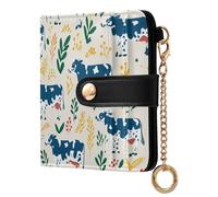 decor gift Women's Folding Wallet With Card Slots Funny Grass-fed Gat Cream Fancy PU Leather Wallet With Card Slots for Girls Women Ladies