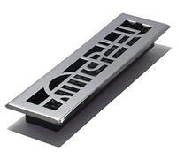 Décor Grates ADH212-C Art Deco Floor Register, Chrome, 2x12