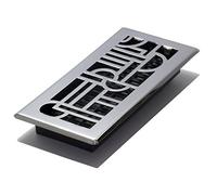 Décor Grates ADH410-C Art Deco Floor Register, Chrome, 4x10