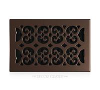 Decor Grates SPH610-RB Scroll Floor Register, 6-Inch by 10-Inch, Rubbed Bronze