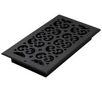 Decor Grates ST612W Scroll Design Steel, Wall/Ceiling Register, 6x12 Inches