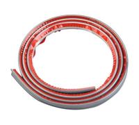 Decor Having Embossed Texture PVC Doors - Dark Red Balconies - 1m X 9mm X 12mm Flexible Moulding 3D Oil-Resistant Skirting for Easy-Cut Trim Strip for Walls Border(Gray)