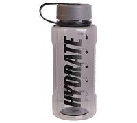 Décor Hydrate BPA-Free Reusable Gym Water Bottle, 1.2L Grey, Eco-Friendly, Lightweight, Durable, Dishwasher Safe, Leakproof, Convenient Carry Handle, Unisex Sports Drinking Bottle