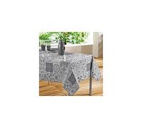 Décor Ligne Persian PVC Rectangle Tablecloth, PVC, gray, 140 x 240 cm