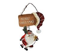 Decor Merry Christmas Signs Wood Sign Wooden Hanging Plate For Tree Santa Home Wall Decoration Christmas Front Door Decorations
