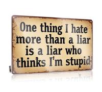 Decor Old-fashioned Country Home Decor - Quote: 'one Thing I Hate More Than A Liar Is A Liar Who Thinks I' Haves Rustic Style Artwork For Gym(30X40CM)