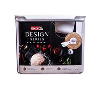 Décor Pantry Storage Container 4.3L with Half Cup Measure - Design Series, Airtight, BPA-Free, Modular Stackable, Dishwasher Safe, Australian Made