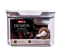 Décor Pantry Storage Container 920ml with Measuring Duster - Design Series, Airtight, BPA-Free, Modular Stackable, Dishwasher Safe, Australian Made