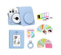 Decor Photo Bundle for Model 13 Camera, Blue | Crossbody Case Clear Shell Album Lens Frame Carry Storage Display Package