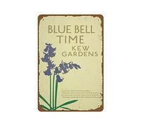 Decor Poster London Underground 'Kew Gardens Blue Bells' 1922 Frank Newbould Vintage Travel Wall Art Decor Vintage Metal Decor For Pub, Bathroom, Kitchen, 20X30cm