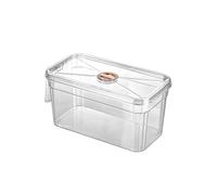 Decor Rectangular Transparent Acrylic Fish Tank with Lid Home Decor Transparent Small Fish Tank Bathroom Organizer Starter