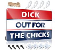 Decor Signs Dicks Out For The Chicks Tin Sign Home Decor For Men Metal Signs For Outside Home De(30X40CM)