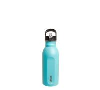 Décor Snap n Seal 500ml Stainless Steel Water Bottle with Straw, BPA Free - Leakproof Metal Flask with Carry Handle for School, Travel, Work & Gym - Ideal Drinking Bottle for Kids & Adults - Aqua