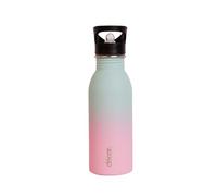 Décor Snap n Seal Soft Touch Ombre Stainless Steel Bottle | Leakproof Bottle with Straw | Ideal for On The Go, Gym & Travel - 500ml