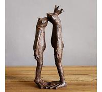 Decor Statues Creative Couple Kissing Frog Prince Decoration, Frog Model Figure Statue Home Office Decoration Ornaments for Living Room Study Decoration Wedding Gift
