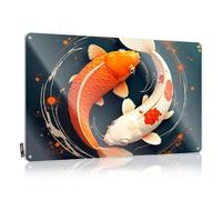 Decor Sweet Vintage Style | Two Koi Fish In A Yin-yang Symbol. Cute Accessory Home Decor(20X30CM)