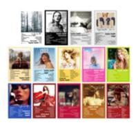 Decor taylor Poster,A Set of 14 posters 12.8x7.9inch, Eras Music Tour Album Cover Posters, Fans Gifts Prints Wall Art posters for room aesthetic,Best Birthday Gifts for Girls, Women, Bestie, Sister