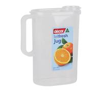 Décor Tellfresh 2L Water Jug with Pop Open Lid | Airtight Container | Graduated Measurement Markings Transparent