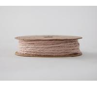 Decor Trader COLOURED NATURAL HESSIAN STRING CORD ROPE 2MM X 10M 6 COLOURS ARTS & CRAFTS (Pink)