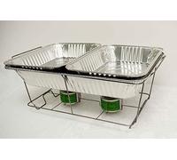 Decor Trader Disposable Chafing Dish Set Food Pans Catering Food Parties Events BBQS