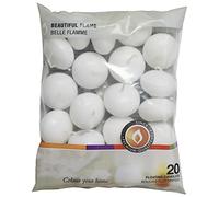 Decor Trader PREMIUM FLOATING CANDLES 20 PACK 4.5HOUR BURN TIME 2 COLOURS (White)