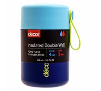 Decor Vacuum Insulated Stainless Steel Food Flask - Blue