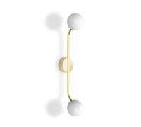 Decor Walther Pep Two wall light matt gold, 2-bulb