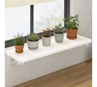 Decor Window Sill Extender for Plants, Inside Window Sill Widening Board Shelves, Succulent Plants Micro Greens Planters Organization Bracket(120x20cm(47 1/4"x7 7/8"))