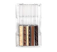 DECORA 0050139 Stick and Rod Chocolate Mould 12 Cavities 200 X 120 X 22 MM, Policarbonato, Clear